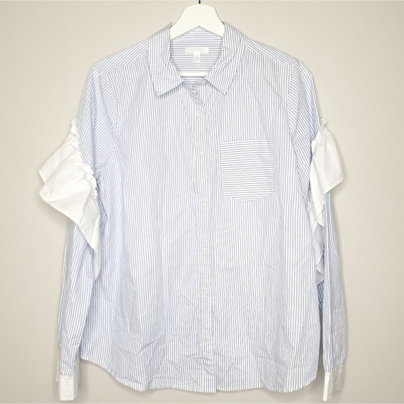 ABOUND | Ruffle Button Blouse | M - Picture 3 of 7